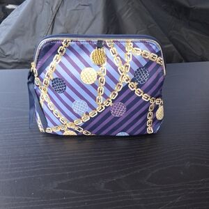 Chain Pattern Blue and Gold Women's Bag